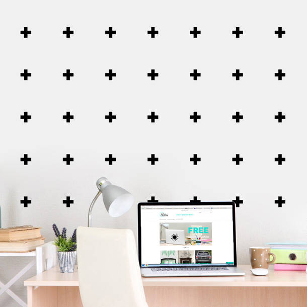 Trule Plus Sign Wall Decal & Reviews Wayfair